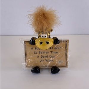 Giraffe picture frame safari new